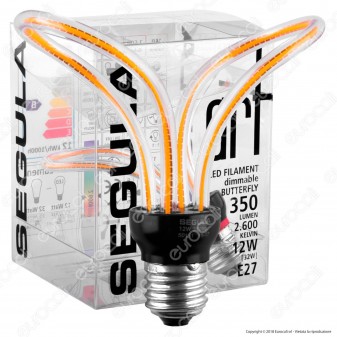 Segula Art Line Lampadina E27 Filamento LED Modellato 12W Forma