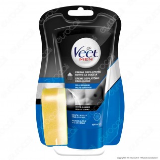 Veet For Men Silk & Fresh Crema Depilatoria Sotto la Doccia per Pelli