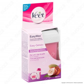 Veet EasyWax Roll-On Gambe e Braccia per Pelli Normali - Ricarica da