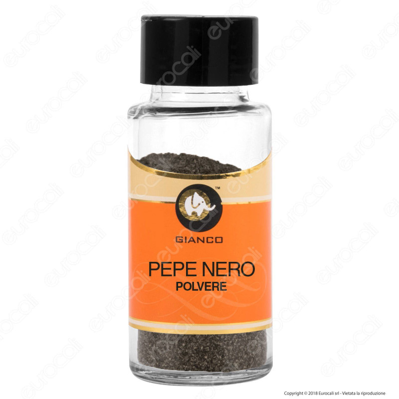 Gianco Pepe Nero in Polvere - Vasetto in Vetro