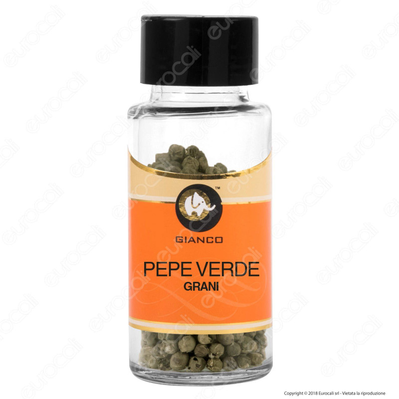 Gianco Pepe Verde in Grani - Vasetto in Vetro
