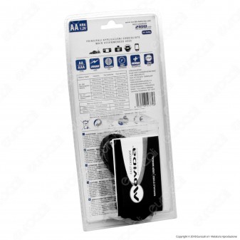 Movida Fast Charger Caricabatterie + 4 Pile Stilo AA 2100mAh