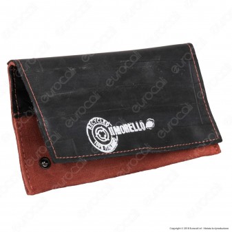 Il Morello Classic Portatabacco in Vera Pelle Riciclata Rossa Chiara