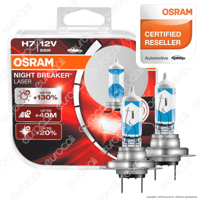Osram Night Breaker Laser - 2 Lampadine H7