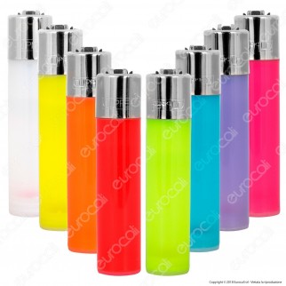 Clipper Large Fantasia Traslucido - 4 Accendini