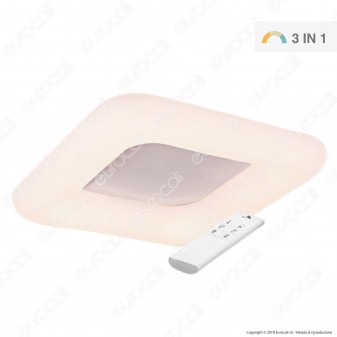 V-Tac VT-7753 Plafoniera LED 80W Bianca Forma Quadrata con