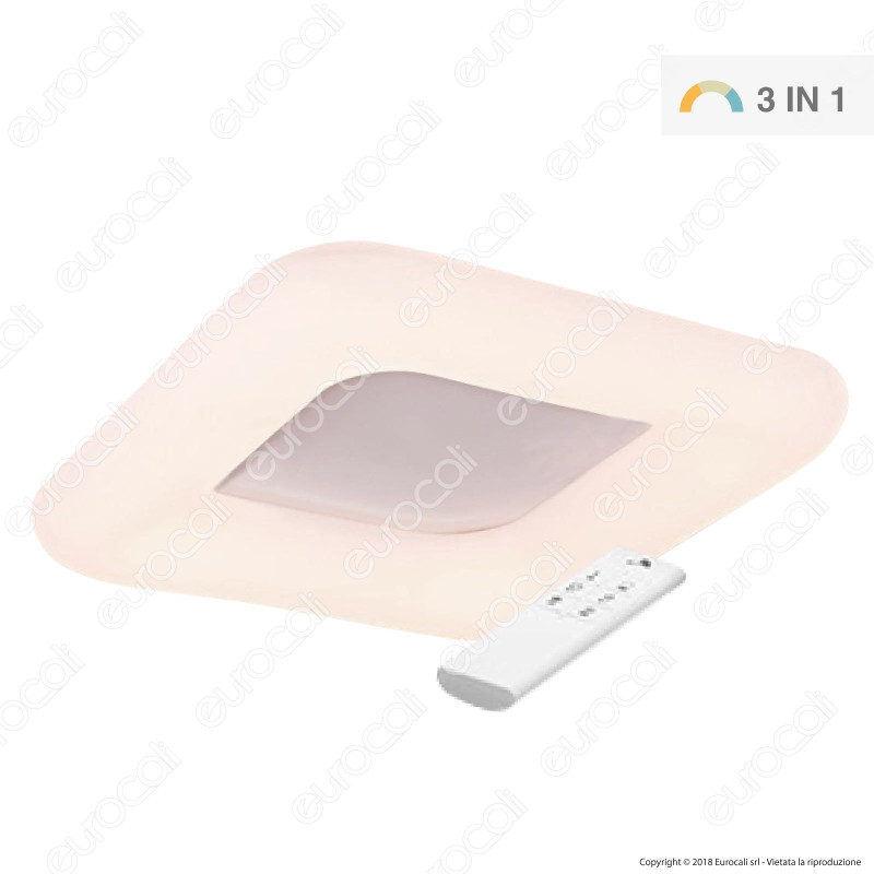 V-Tac VT-7753 Plafoniera LED 80W Bianca Forma Quadrata con