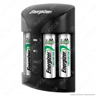 Energizer Accu Recharge Pro Caricabatterie Professionale + 4 Pile