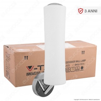 V-Tac VT-7025 Lampada LED da Muro Wall Light Bianca 18W Dimmerabile -