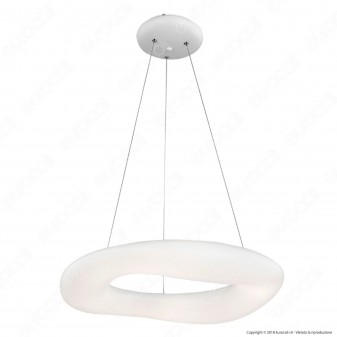 V-Tac VT-7750 Lampadario LED a Sospensione 82W Bianca Forma Circolare