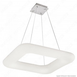 V-Tac VT-7607 Lampadario LED a Sospensione 42W Bianca Forma Quadrata