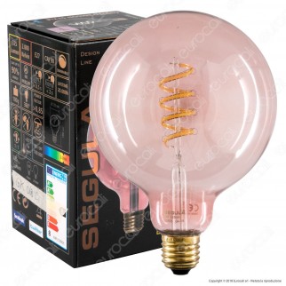 Segula Lampadina E27 Filamento LED a Spirale 8W Globo G125 con Vetro