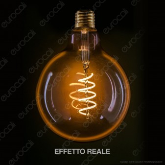 Segula Lampadina E27 Filamento LED a Spirale 8W Globo G125 con Vetro