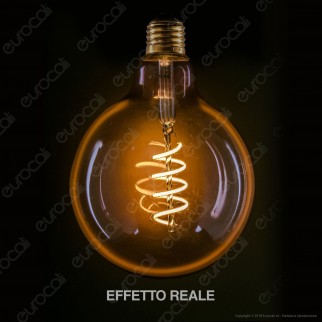 Segula Lampadina E27 Filamento LED a Spirale 8W Globo G125 con Vetro