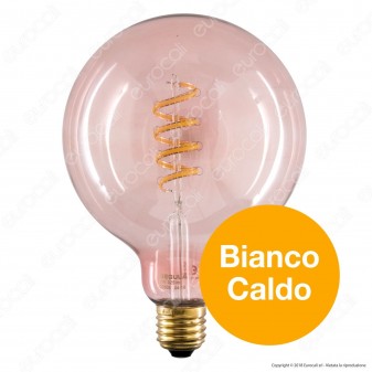 Segula Lampadina E27 Filamento LED a Spirale 8W Globo G125 con Vetro
