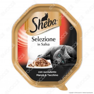 Sheba Selezione in Salsa Cibo per Gatti al Gusto Manzo e Tacchino -