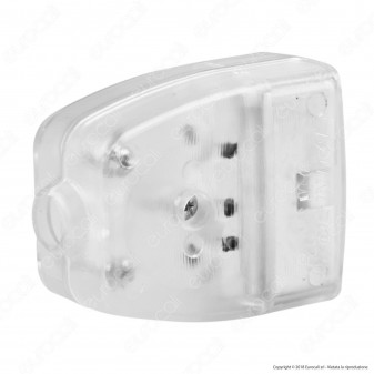 FAI Presa Singola 10/16A con Uscita Cavo Dritta - Colore Trasparente