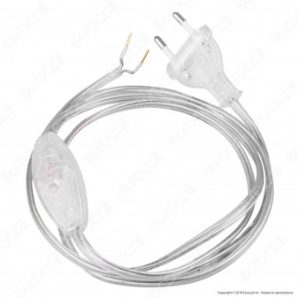 FAI Cavo di Alimentazione Bipolare con Interruttore e Spina 10A