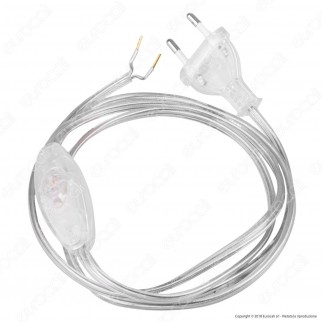 FAI Cavo di Alimentazione Bipolare con Interruttore e Spina 10A