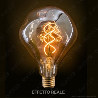 FAI Lampadina E27 Filamento LED a Doppia Spirale 5W Bulb Effetto