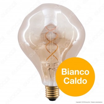 FAI Lampadina E27 Filamento LED a Doppia Spirale 5W Bulb Effetto