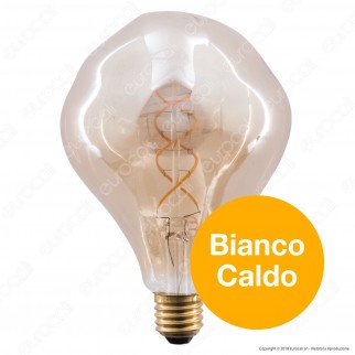 FAI Lampadina E27 Filamento LED a Doppia Spirale 5W Bulb Effetto