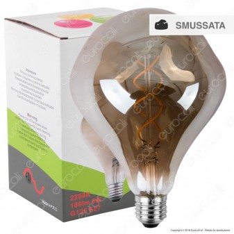 FAI Lampadina E27 Filamento LED a Doppia Spirale 5W Bulb Effetto