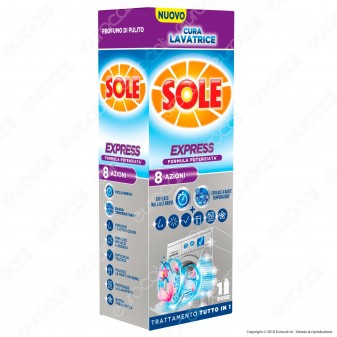 Sole Cura Lavatrice Express - 3 Flaconi da 250ml