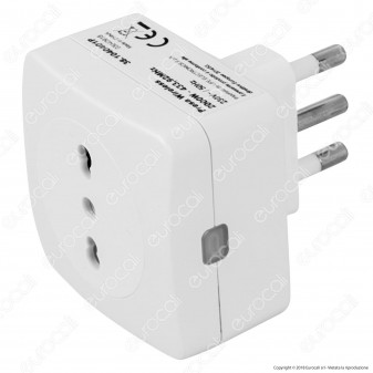 Life Kit Presa Wireless Bivalente con Spina 16A e Radiocomando da 12