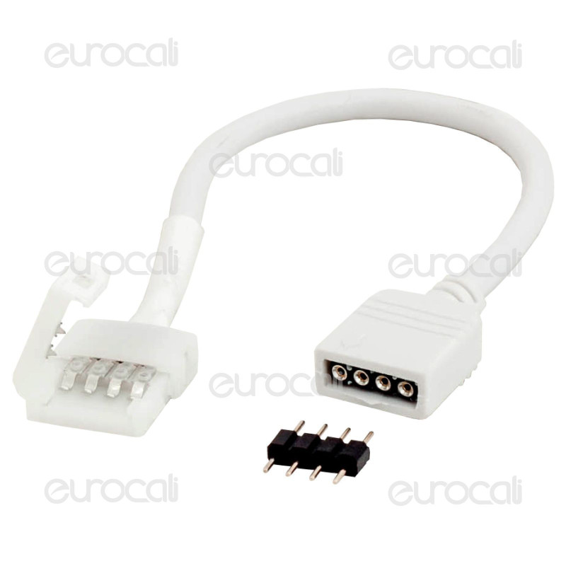 Connettore Clip 4 Pin RGB per Controller Strisce LED Multicolore -