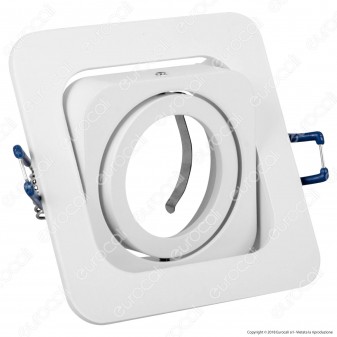 Kanlux ALREN R DTL-W Portafaretto Orientabile Quadrato da Incasso per