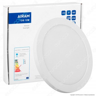 Airam Bot Lighting Pannello LED Rotondo 12W SMD Superficiale o