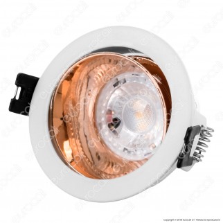 V-Tac VT-872 Portafaretto Orientabile Rotondo da Incasso con Interno