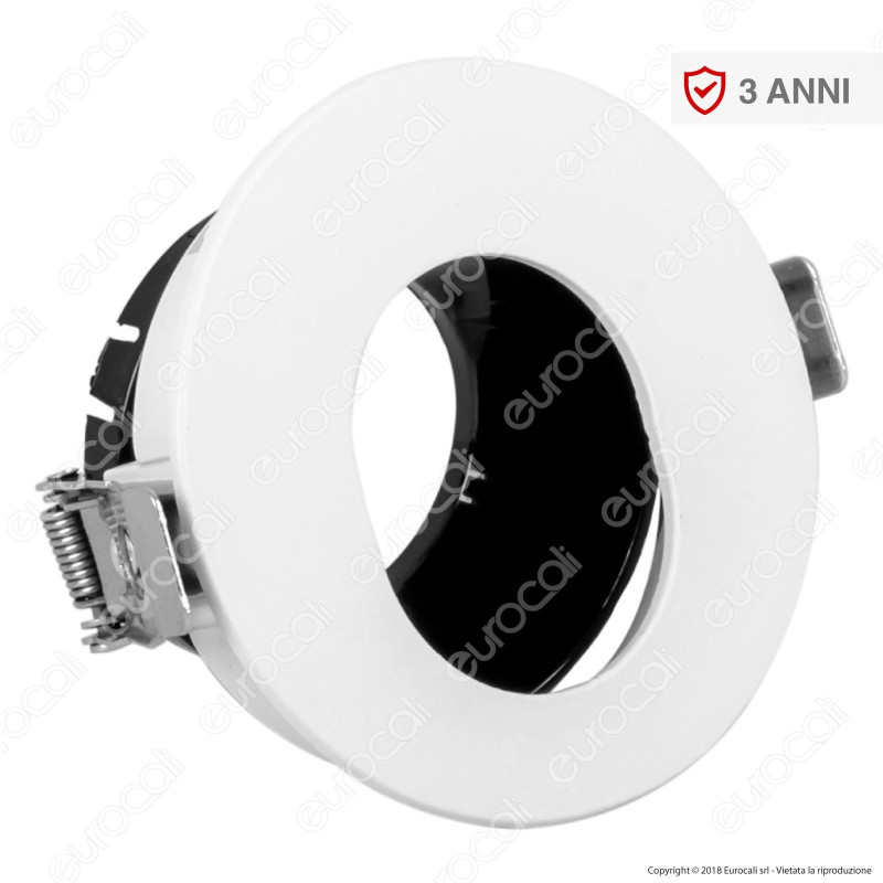 V-Tac VT-874 Portafaretto Orientabile Rotondo da Incasso con Interno