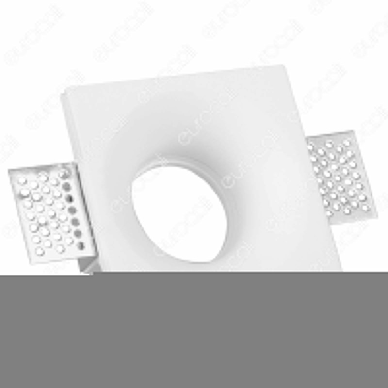 V-Tac VT 859SQ Portafaretto Quadrato da Incasso in Gesso per