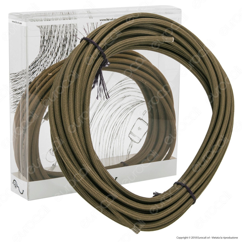 FAI Cavo di Collegamento Elettrico in Corda per Lampade di Design