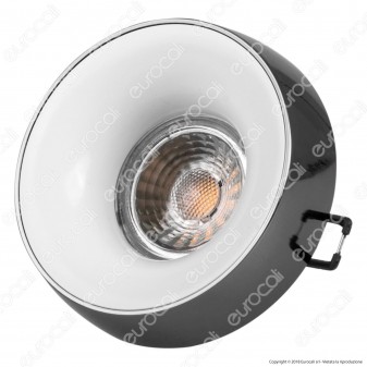 Kanlux ELNIS L Portafaretto Rotondo da Incasso Colore Antracite e