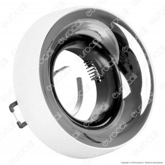 Kanlux ELNIS L Portafaretto Rotondo da Incasso Colore Bianco e