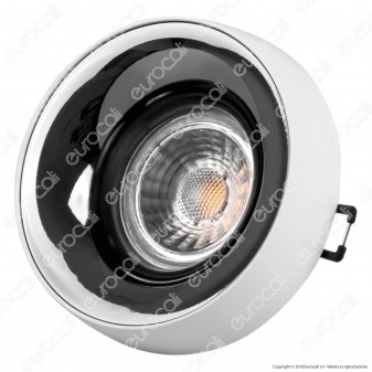 Kanlux ELNIS L Portafaretto Rotondo da Incasso Colore Bianco e