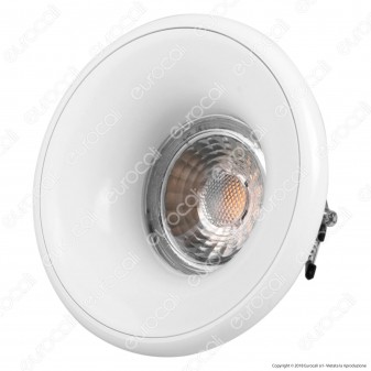 Kanlux ELNIS S Portafaretto Rotondo da Incasso Colore Bianco per