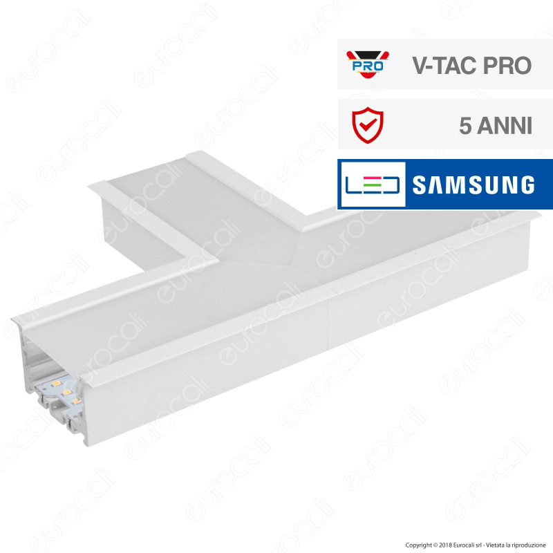 V-Tac PRO VT-7-41T Lampada LED Raccordo a Incasso Linear Light 12W