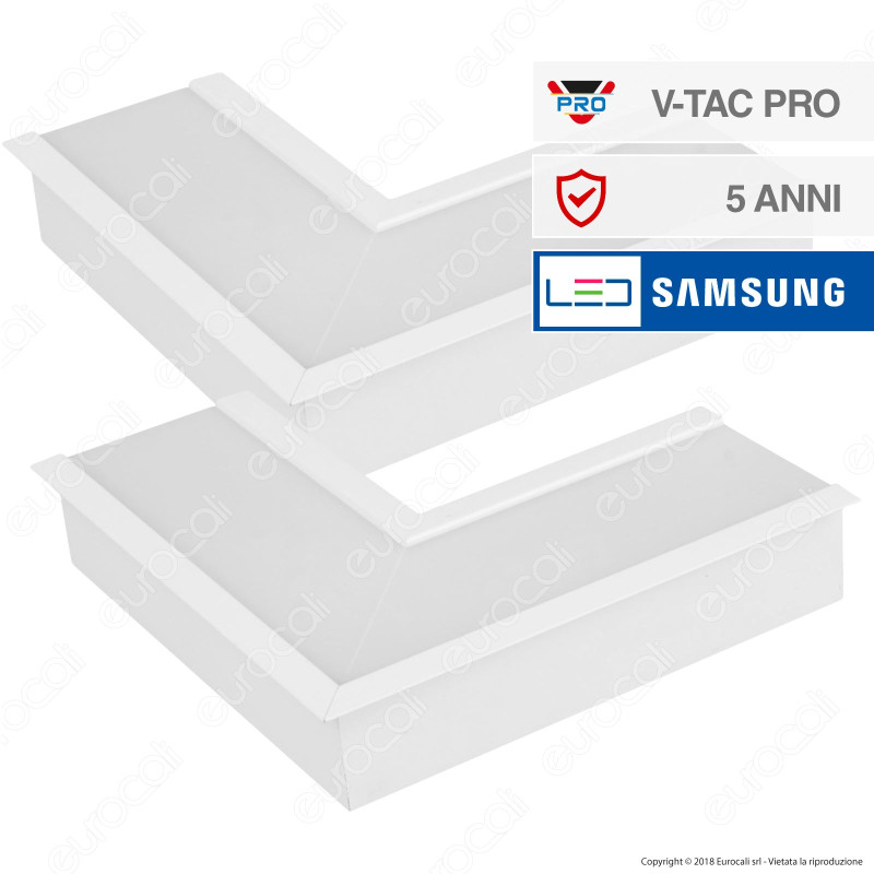 V-Tac PRO VT-7-41L Coppia di Lampade LED Raccordo a Incasso Linear