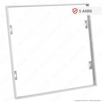 V-Tac Supporto in Metallo con Clip per Montaggio Esterno Pannelli LED 60x60 - SKU 8156