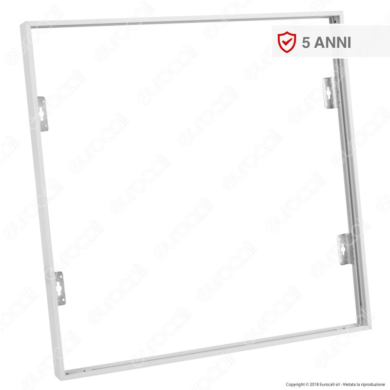 V-Tac Supporto in Metallo con Clip per Montaggio Esterno Pannelli LED 60x60 - SKU 8156