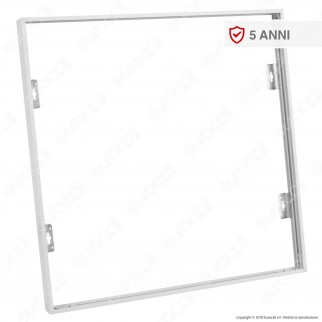 V-Tac Supporto in Metallo con Clip per Montaggio Esterno Pannelli LED 60x60 - SKU 8156