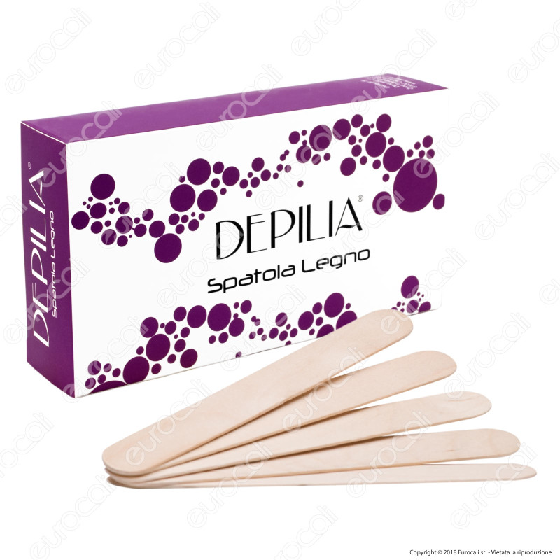 Depilia 100 Spatole Legno Monouso Stendi Ceretta