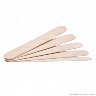 Depilia 100 Spatole Legno Monouso Stendi Ceretta