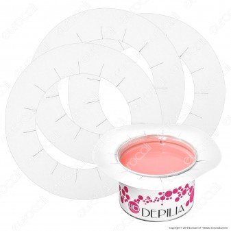 Depilia 5 Cerchietti Salvabordo per Cera in Barattolo e Scaldacera