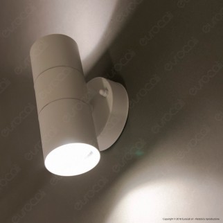 V-Tac VT-7622 Portalampada Doppio Wall Light da Muro per 2 Lampadine GU10 IP44 - SKU 7570