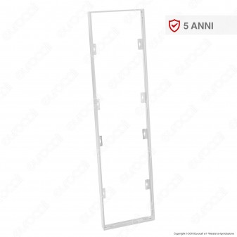 V-Tac Supporto in Metallo con Clip per Montaggio Esterno Pannelli LED 120x30 - SKU 8158